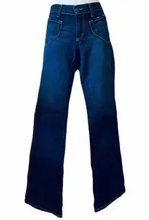 James preserved flare slightly distressed jeans