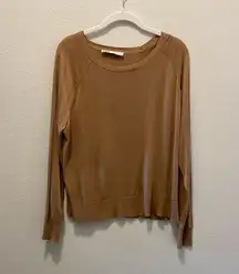 ZARA  Camel Crew Neck Sweater