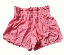 Free People Movement Pink Boxer Style Shorts