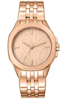 NWT Authentic DKNY Fashion Rose Gold-tone Dial Women's Watch