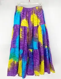 Handmade skirt lots of material for fullness hippie prairie funky burning man