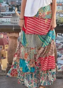 Johnny Was Tiers of Happiness skirt NWT