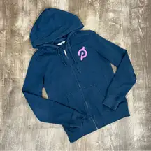 Peloton Blue Ultimate Fleece Full Zip Hoodie