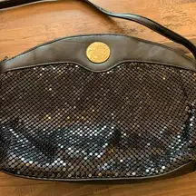 Vintage Whiting & Davis Co black sequin’s purse pocketbook made in China