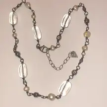 Silpada 925 Sterling Genuine Pearls Beaded Boho Dainty Necklace