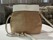 NANETTE LEPORE Tan and White Crossbody Bag✨