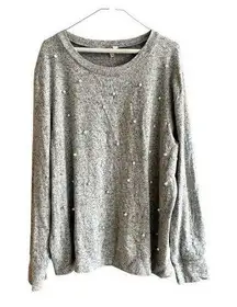 Juicy Couture faux pearl pullover XL