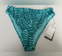 Vitamin A Women’s High Waist Bikini Bottom Leaft Print