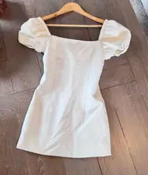 Cinq A Sept Havana Puff-Sleeve Mini Dress Size 0