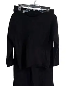 Black rachel zoe wide leg lounge set