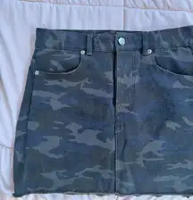 Camo Mini Skirt