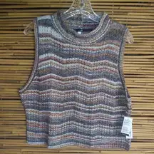 Kensie Earth Tones Sweater Vest XL Plus