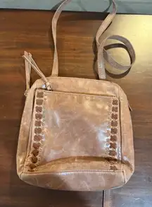 The Sak LOYOLA LEATHER‎ MINI BACKPACK Bag Brown Leather Adjustable Strap Boho