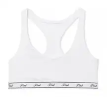 Victoria's Secret PINK Logo Cotton Racerback Bralette