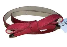 Kohls burgundy bow tie belt