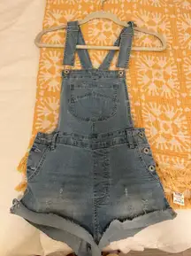 Jean Overall Shorts