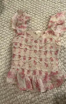 Love Shack Fancy Floral Top