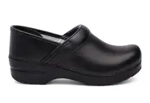 Dansko Black Leather Clogs