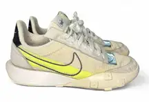 Nike Waffle Racer 2X Off-White Women’s 8 | Lime Green Stripe