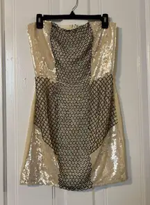 Black Boutique Brand Beaded Dress