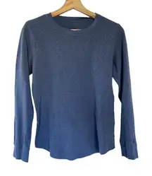 CuddlDuds blue crewneck knit sweater women's size small casual winter top