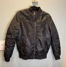 Women’s South Pole black jacket Bomber‎ Size L (14-16)