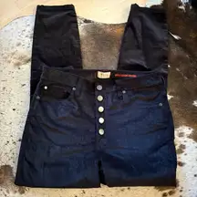 ALICE + OLIVIA Black Velvet High Waisted Pants Size 30