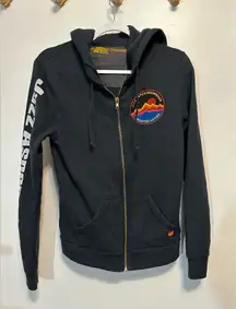 Aviator Nation Sweatshirt Womens Small Jazz Aspen Snowmass Zip Hoodie Limited