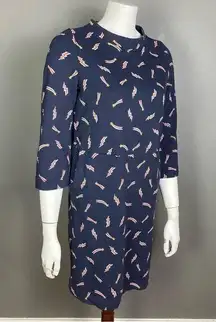 Boden sweatshirt dress size 6 shooting stars pockets long sleeve cotton