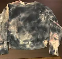 NSF Tie Dye Blue Crewneck Sweatshirt (S)