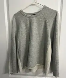 ana raw hem sweatshirt, Sz L