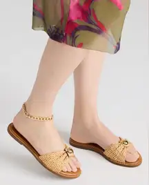 ALMOST NEW Steve Madden DIPSY NATURAL RAFFIA