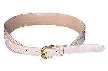 Loft 100% Cow Suede Leather Lining 100% Leather Belt