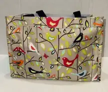 Thirty One Gifts Best Tweets All-In-One Organizer Small Utility Bag Tote Birds