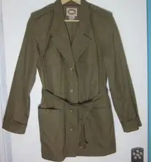 VINTAGE Late 70's Banana Republic Cotton Travel Trench Coat Womens Size M Safari