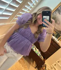 Purple Going Out Top