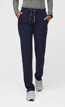 FIGS Yola FIONx Navy Blue Straight Leg Skinny Scrub Pants