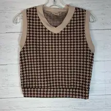 Vintage Y2K Women's cropped Vest by Urban Romantics size M