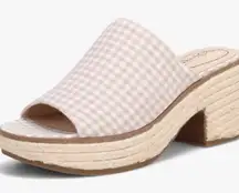 Life Stride Paradise Natural Gingham NWOT Size 10