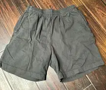 Drawstring waist cotton shorts with pockets, California basic casual loungewear