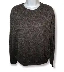 Athleta  Marled Sweatshirt Taupe Brown Grey XSP Petite