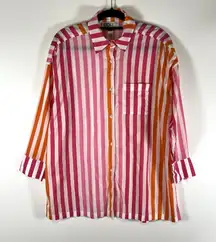 Beach Riot Alexa‎ 100% Cotton Swimsuit Cover-Ups Size Small/Medium Striped