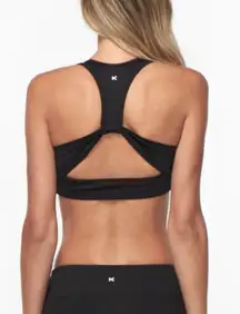 Koral - Divine Yoga Sports Bra Black Athletic Workout Gym Training Running