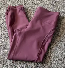 Lululemon Wunder Under Crop High-Rise 21" *Flocked Everlux Plumful size 8