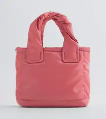 ZARA NWT  Pink Mini Quilted Tote Crossbody