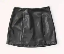 Vegan Leather Mini Skirt