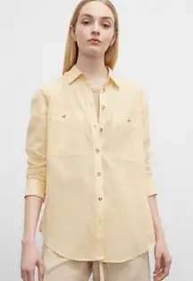 EUC - Club Monaco Chemise Long Sleeve Marnee Shirt in Banana Size - Small