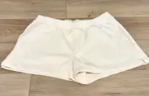 A new day jersey smocked waist pull on shorts cream size large