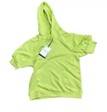 Who What Wear Women's Green Hooded Sweatshirt - Size Small - NWT