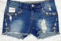 Vanilla Star Embellished Jean Shorts Size 5